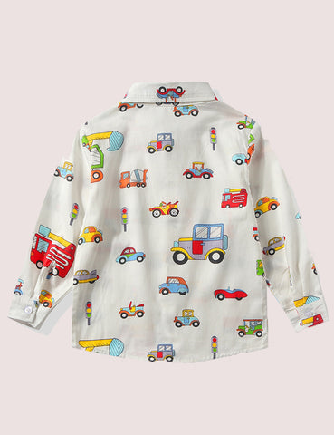 Vechical Full Print Long Sleeve Shirt