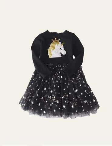 Starry Unicorn Mesh Dress