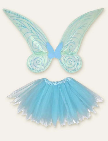 Butterfly Fairy Wings Party Cape + Skirt