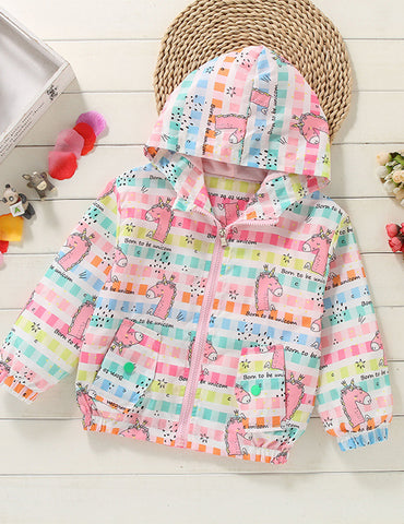 Full Print Rainbow Shell Jacket