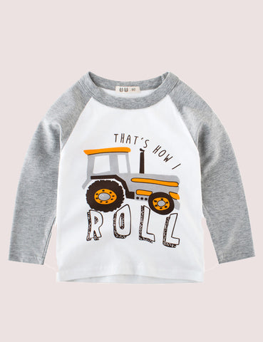 Tractor Print Long Sleeve T-shirt