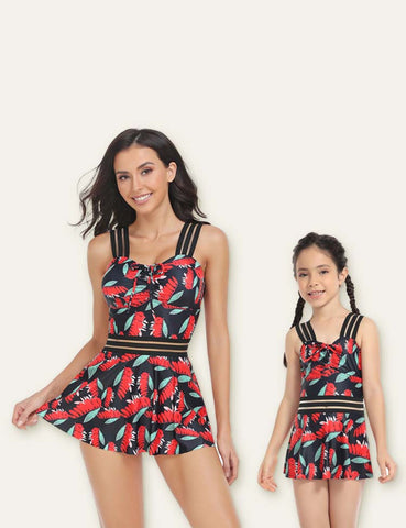 Full Printed Family Matching Swimsuit