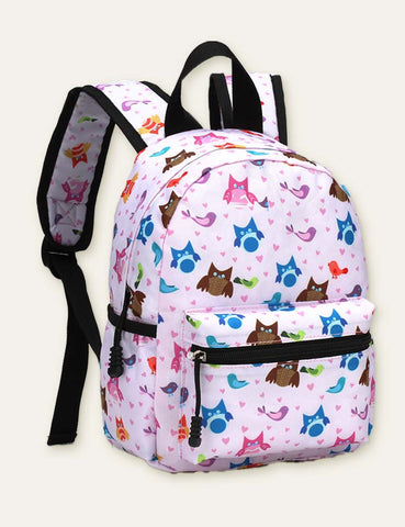 Cartoon Animal Full Printed Schoolbag Backpack