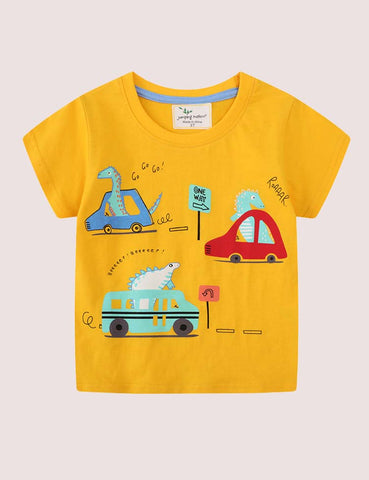 Dinosaur Car T-shirt