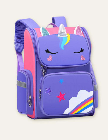 Rainbow Unicorn Printed Schoolbag Backpack