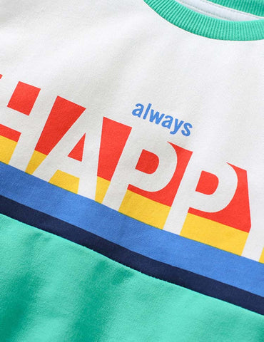 Always Happy Printed Sweater Set