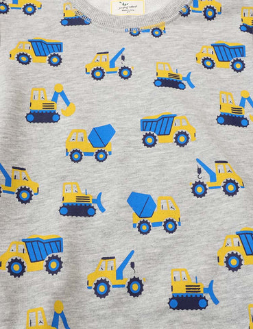 Excavator Full Printed Sweatshirt