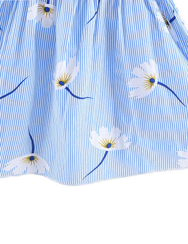 Dandelion Printed Spaghetti Strap Dress