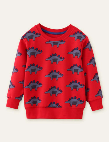 Dinosaur Printed Sweatshirt