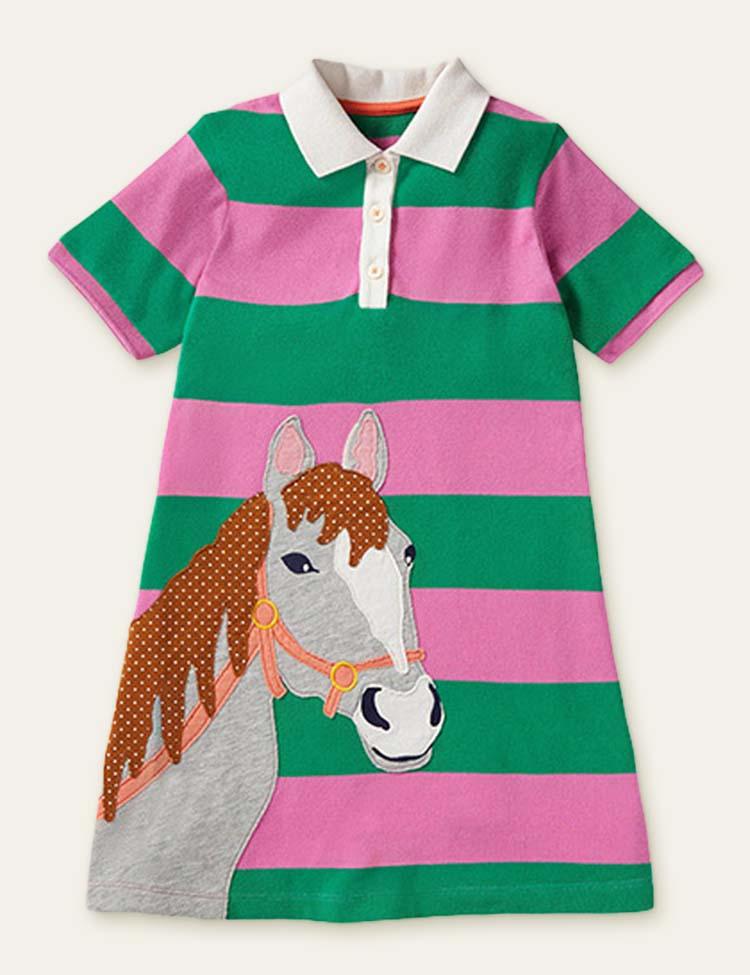 Horse Appliqué Dress - CCMOM