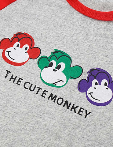 Three Monkeys Printed T-shirt