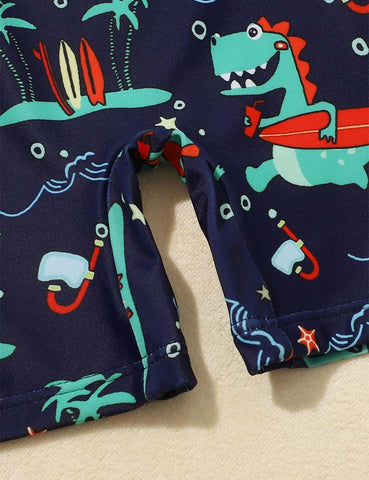 Full Printed Dinosaur Swimsuit - CCMOM