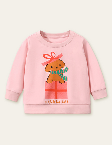 Gift Puppy Printed Sweatshirt