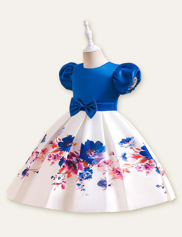 Floral Bow Party Dress