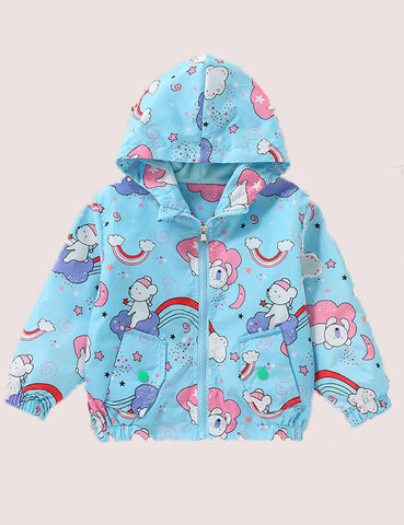 Full Print Rainbow Shell Jacket