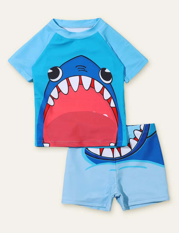 Shark Printed Swimsuit