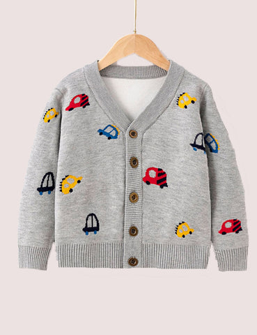 Full Printed Car Cardigan