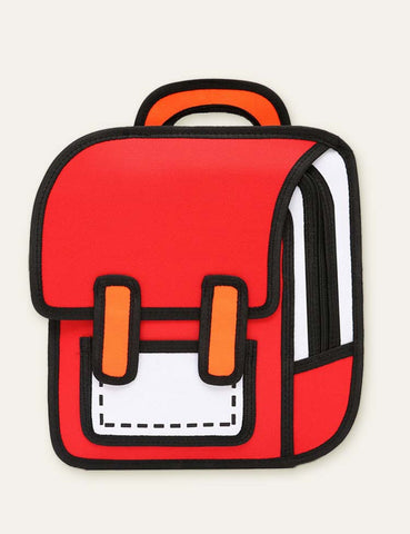 Comic Colorful Schoolbag Backpack