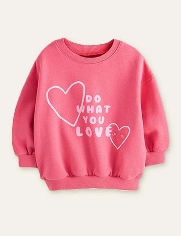 Love Printed Sweatshirt + Leggings