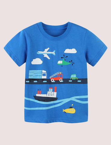 Vehicle Printed T-shirt