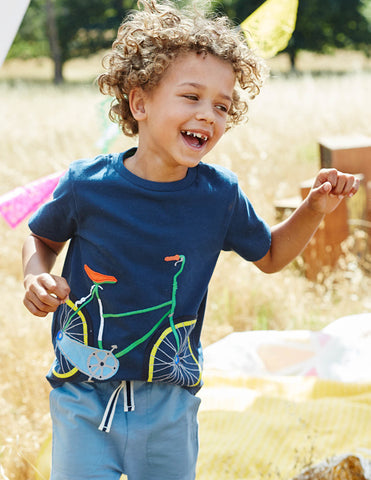 Bicycle Embroidery T-Shirt