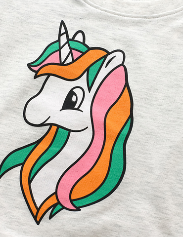 Unicorn Print Sweatshirt