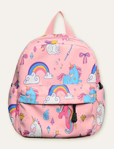 Unicorn Dinosaur Full Printed Schoolbag Backpack