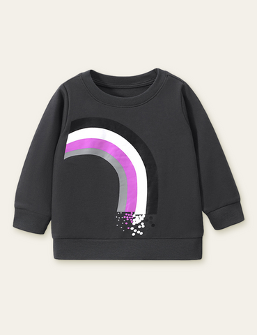 Rainbow Printing Sweatshirt