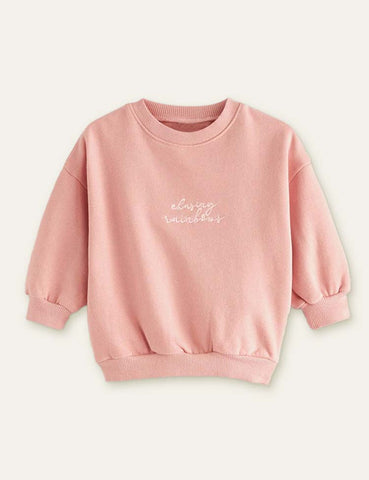 Letter Printed Cute Sweatshirt + Pants