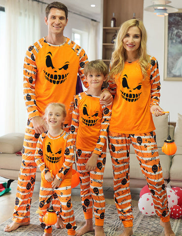 Halloween Balloon Printed Family Matching Pajamas