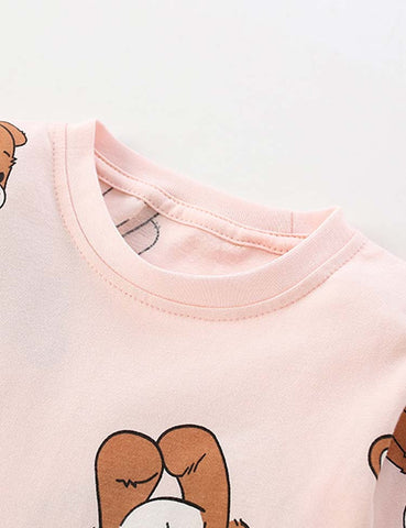 Bear Full Printed Pajamas Set