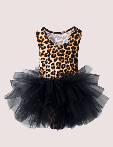 Leopard Print Ballet Dance Dress