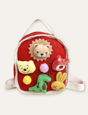 Cartoon Plush Doll Schoolbag Backpack