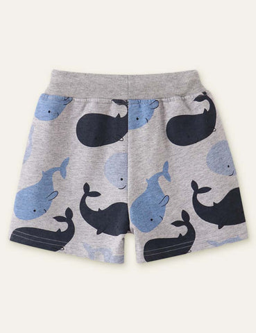 Whale Printed Shorts