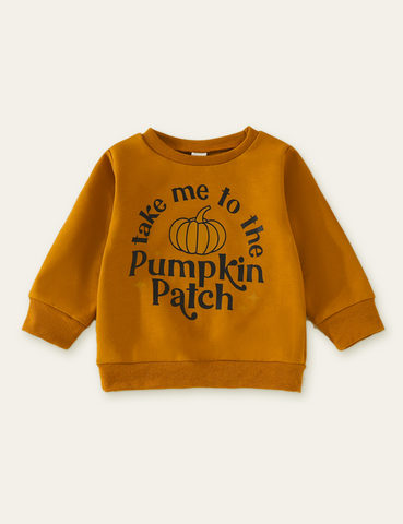 Halloween Pumpkin Printed Long Sleeve T-shirt