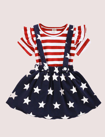 Independence Day Skirt Suit