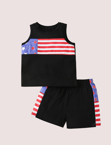 Independence Day Flag Printing Suit