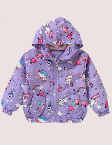 Full Print Rainbow Shell Jacket