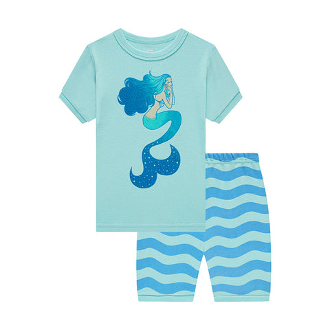 Mermaid Short Sleeve Pajama Suit