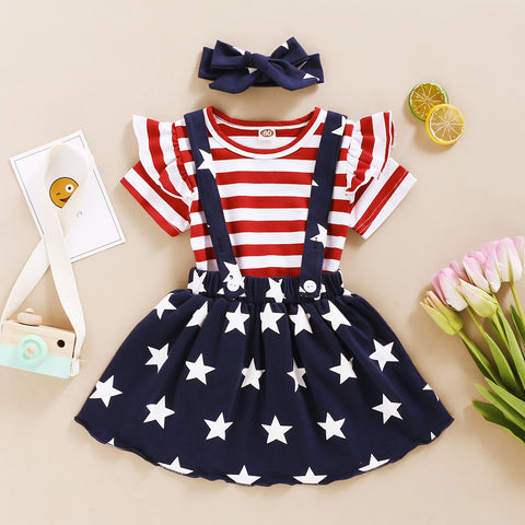 Independence Day Skirt Suit