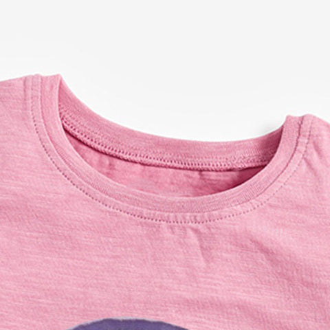 Cute Rainbow Appliqué T-shirt