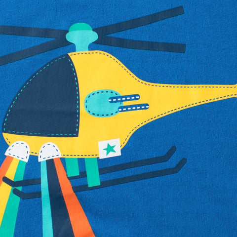 Helicopter Print T-Shirt