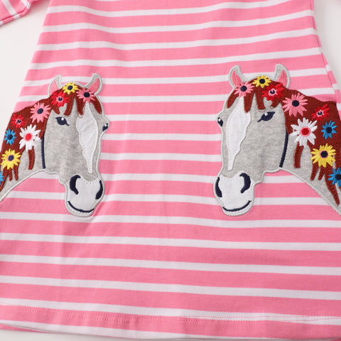 Horse Appliqué Dress