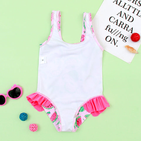 Watermelon Ruffled Swimsuit