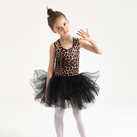 Leopard Print Ballet Dance Dress