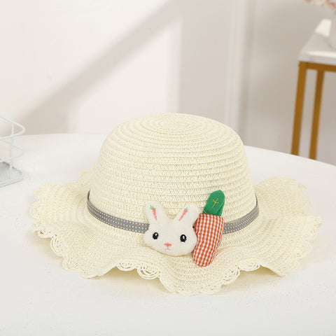 Bunny Straw Sun Hat