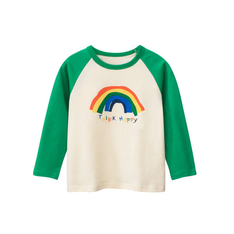 Rainbow T-shirt Long Sleeve Bottoming Shirt