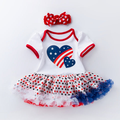 Independence Day Mesh Princess Dress