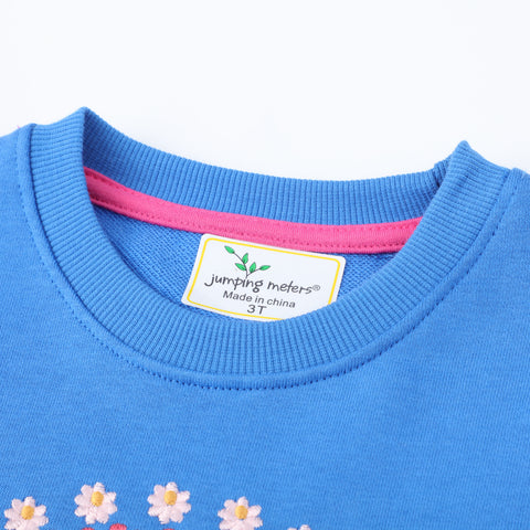 Embroidered Rainbow Long-Sleeved Sweater