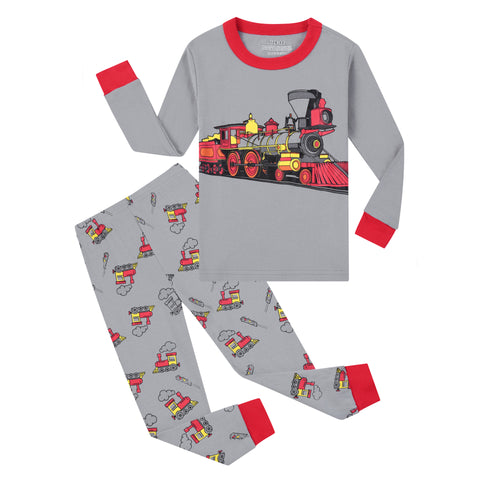 Train Print Pajama Suit